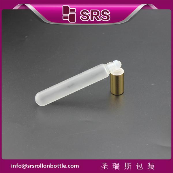 SRS 10ml forst glass roller essential bottle with steel ball