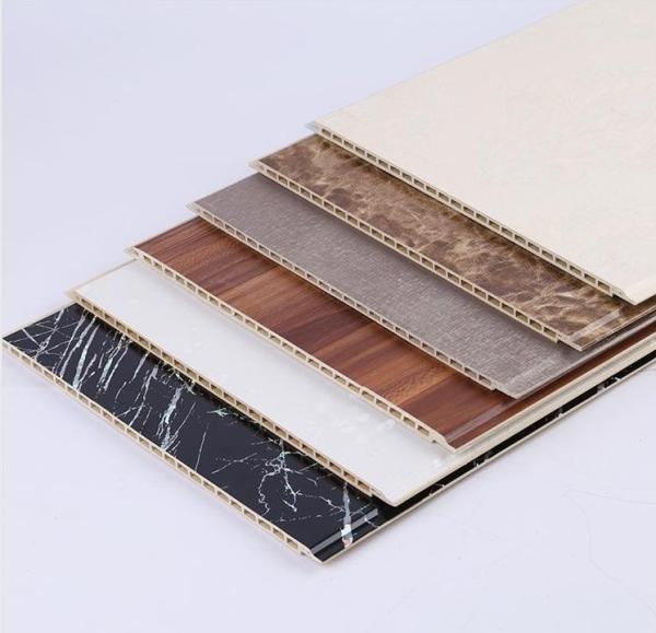 Waterproof Pvc Wood Panels 10mm Thick Plastic Wood Effect Cladding
