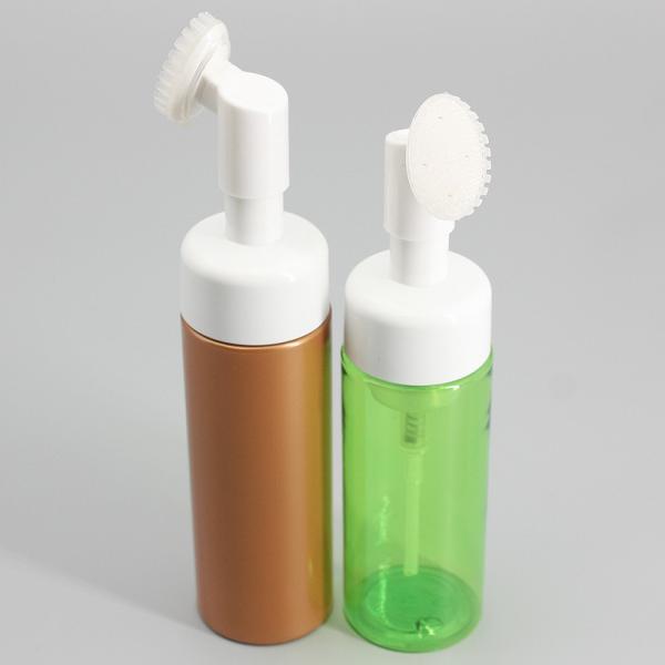 O silicone escova a garrafa da bomba da espuma 180ml do sabão 138mm