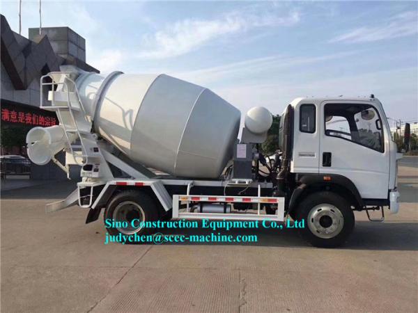 Light Serial 4m3 Cement Mixer Vehicle ZZ1167G3815C1 Engine 130HP Euro III