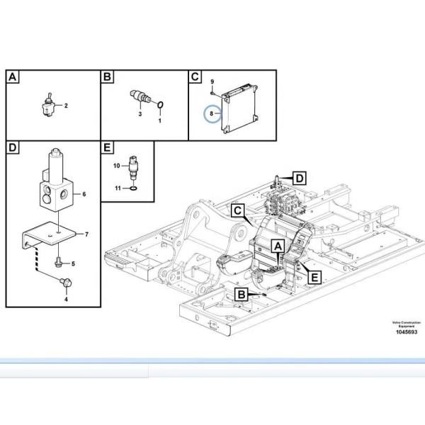 Volvo Excavator Engine Computer ECU Controller for EC210B EC140B EC24 Models High Quality Aftermarket New
