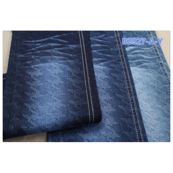 8.5 oz Floral Printed Cotton Stretch Denim Fabric