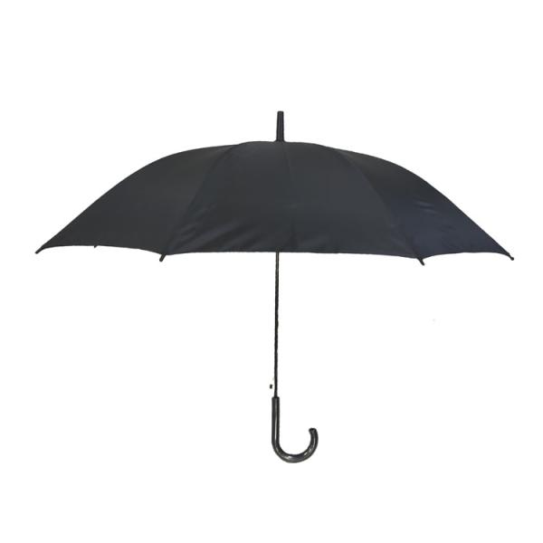 27 Inch 16K White Windproof Hook Handle Umbrella