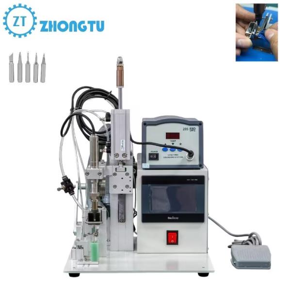 Soldering Iron Cooling Time 5 Seconds Semi-Automatic Soldering Machine for PCB LED USB Charger Welding