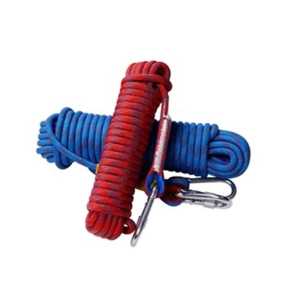 Corda de nylon exterior estática 12mm 330lbs para a escalada da segurança