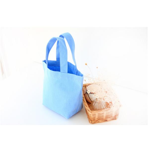 Promotional cotton tote bags Canvas Material Mini Lunch bag Canvas small Picnic bag for sale