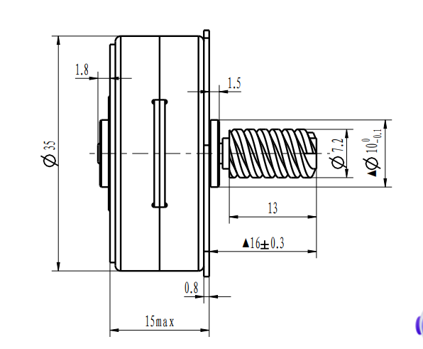 Permanent Magnet Stepper Motor 35MM 24V 7.5 Degree For Packing Machine