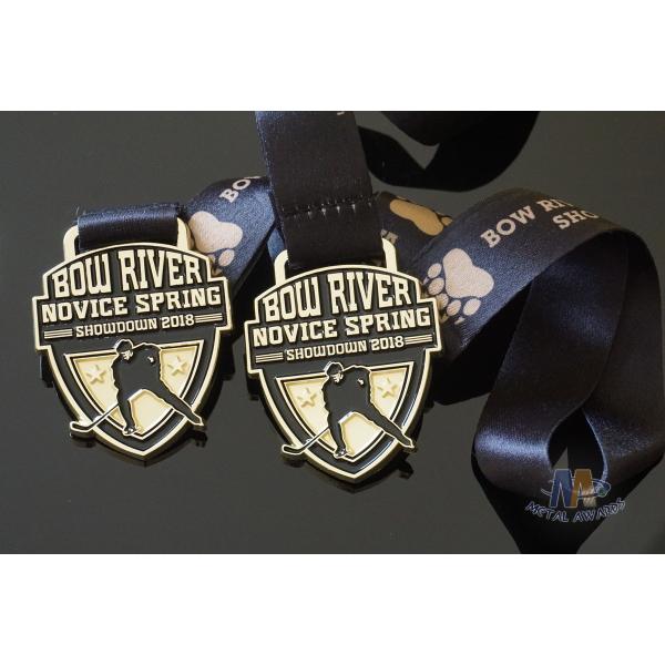 Gifts Hockey Custom Sports Medals And Medallions Soft Eanemal With Logo And Ribbon