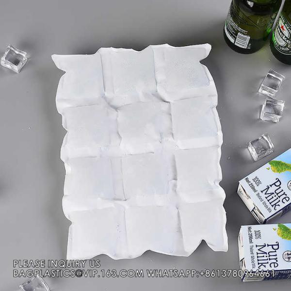 Ice Pack Sheet Absorption Water Fabric Reusable Freezer Dry Ice Cold Packs Gel Packs For Fresh Food Delivery