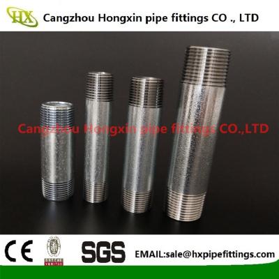 ASTM B1.20.1 NPT thread steel pipe nipple with hot dip galvanized