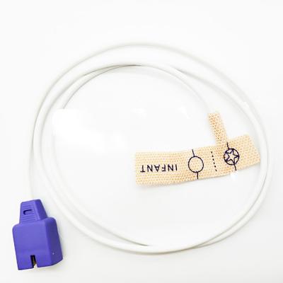 Material descartável 9pin do cabo do PVC dos sensores SPO2 LW600 Digicare do dedo pediatra de Nellcor