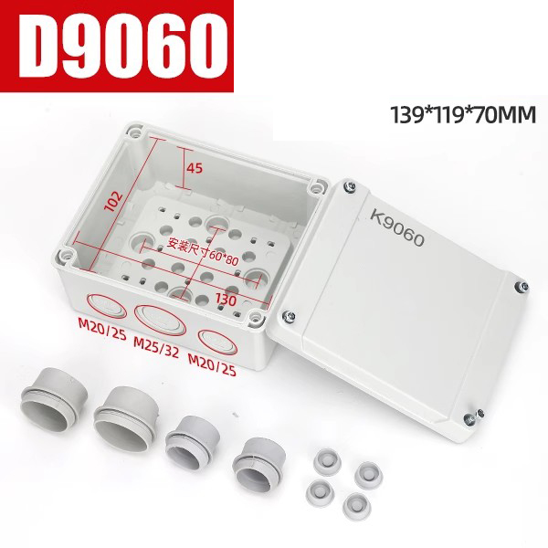 IP67 CCTV Camera Monitor Distribution Waterproof Cable Junction Box with Terminals