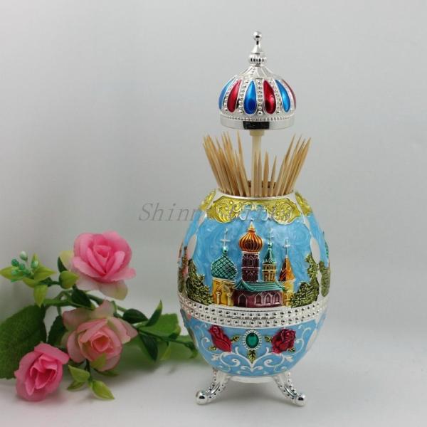 Shinny Gifts  New Russia Toothpick Holder Toothpick Box for Tableware Decoration