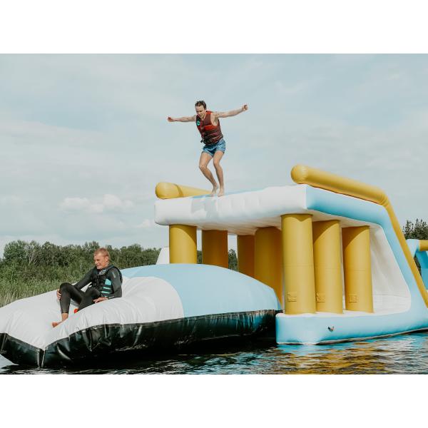Almohada inflable del salto de agua de la calidad comercial para el lago/el mar/la piscina