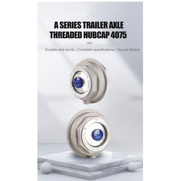 Truck Trailer Hubcap A1-4075 A2-4075 Oil Grease Hub Cap by WGCVS for Universal Fitment