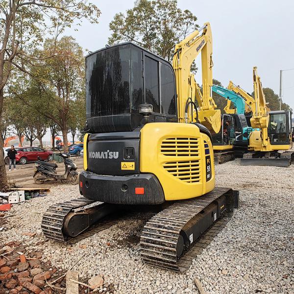 Peinture japonaise d'origine Machines agricoles utilisées Pc55 Komatsu Mini Excavator 28.5Kw