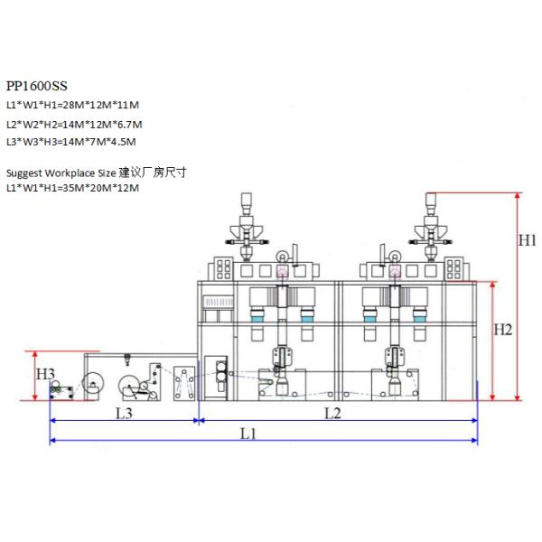 4800mm 120gsm Medical Non Woven Fabric Making Line High Speed