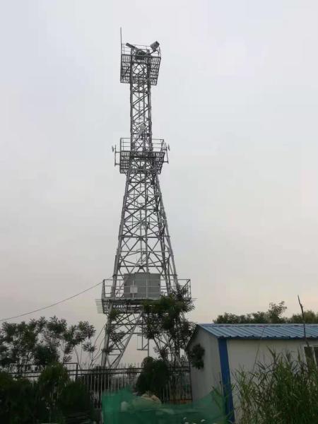 Prefabricated Steel Pipe Structure Observation Tower With Hot Dip Galvanized and Corrosion Resistant
