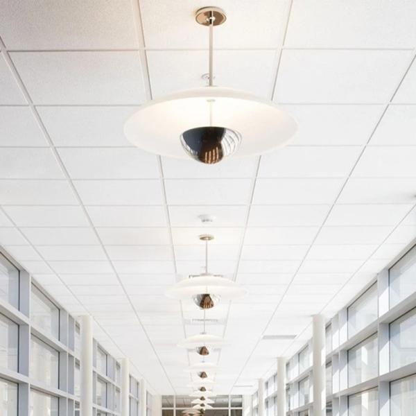 Suspended Sound Absorbing Ceiling  Mineral Fiber Board Waterproof  280~350 Kg/M3 Density