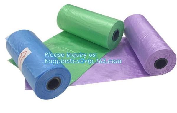 LED Flashlight Dog Waste Bag Dispenser Holder with Pet Waste Bag Poop Roll Bags, BPI ASTM D6400 EN13432 Approval Customi