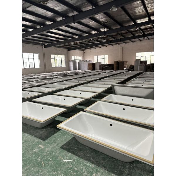 Full Payment Straight Acrylic Bathtubs with Panels and Total Flexible Legs Structurer