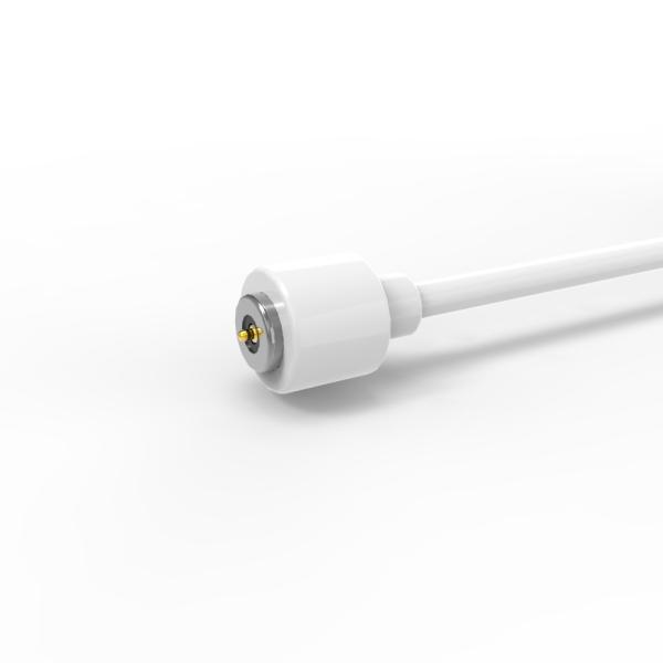 OD4.0mm White 2Pin Circular Magnetic Power Cable Connector For Electric Wheelchairs