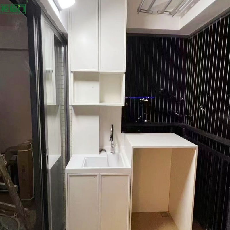 Modern Balcony Aluminum Cabinet Moisture Proof With High Sun Protection