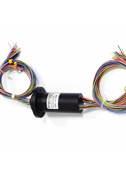 56 Circuit Multi Channel Capsule Slip Ring With Precious Metal Materials