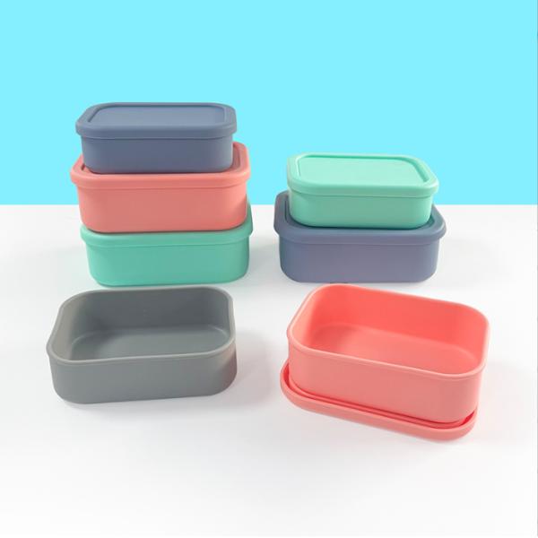Freshness Preservation Food Grade Silicone Sealed Storage Box BPA Free Kids Bento Box