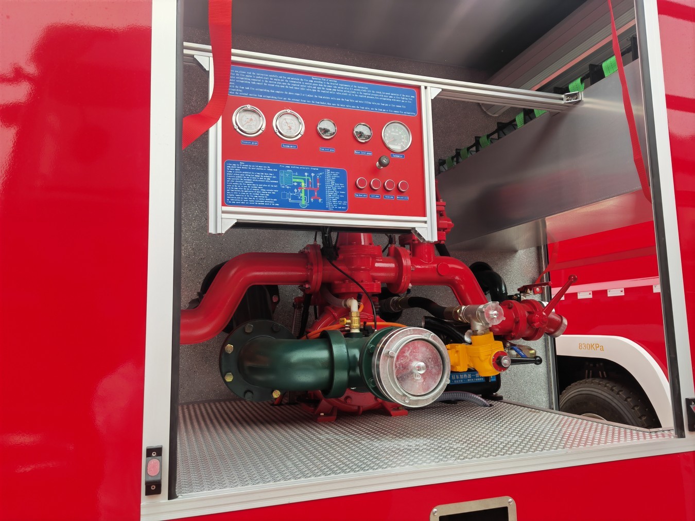 HOWO 4x4 Off-Road Foam Fire Fighting Truck (380HP & CB10/40 Fire Pump)