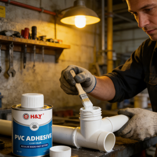 Plastic PVC Self Adhesive Solvent Cement Glue For PVC Pipe Fittings Strong Bonding