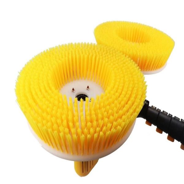 Customized Request Solar Panel Cleaning Brush with Double-Disc Heads Rotary Brush
