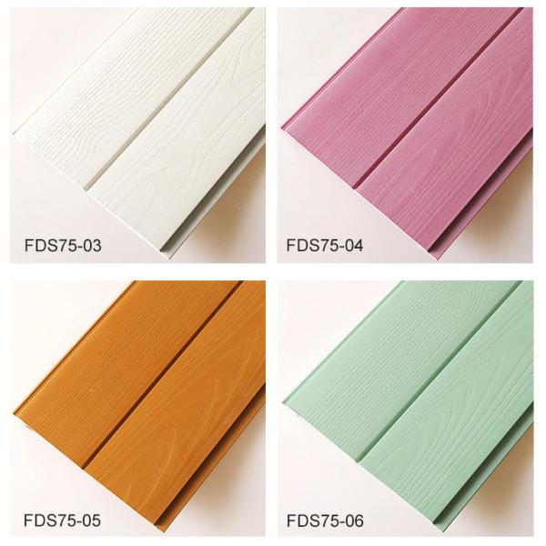 Выбитое WPC рифлить сопротивление кислоты и алкалиа панели стены 15mm