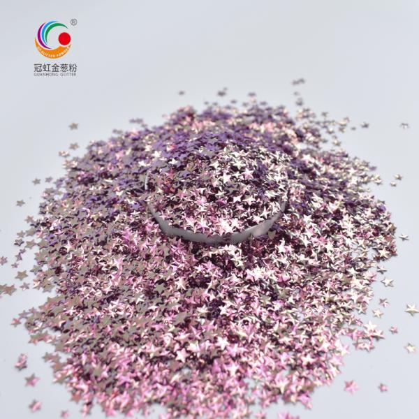 Loose Reflective Chameleon Loose Eye Glitter Powder For Nails Star Heart Printing Decorations