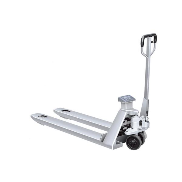 Scale Stainless Steel Pallet Truck , Weighing Goods Warehouse Pallet Trucks