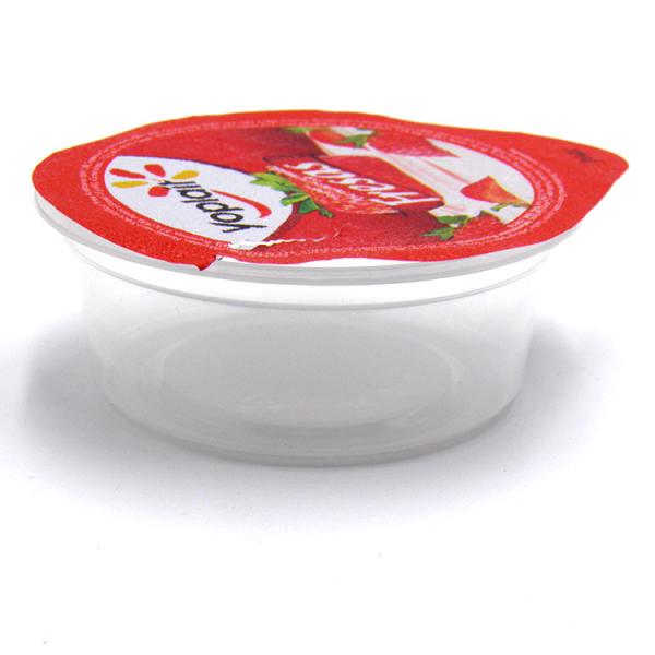 Blue Red Precut Heat Seal Foil Lids 22mm To 144mm For Glass Contanier