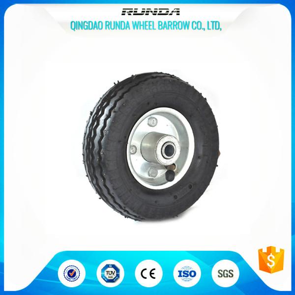 Anti - Skidding Inflatable Pneumatic Swivel Caster Wheels 6X2 Sawtooth Pattern