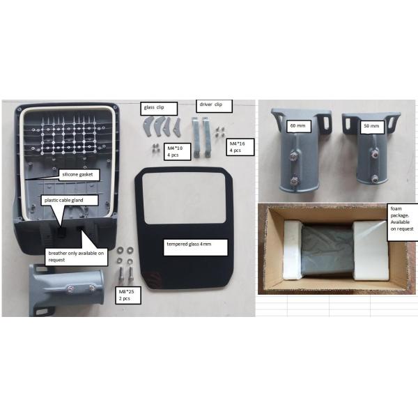 Угол приведенный 50 уличного света дворов алюминиевый регулируемый/60 Mm установки поляка