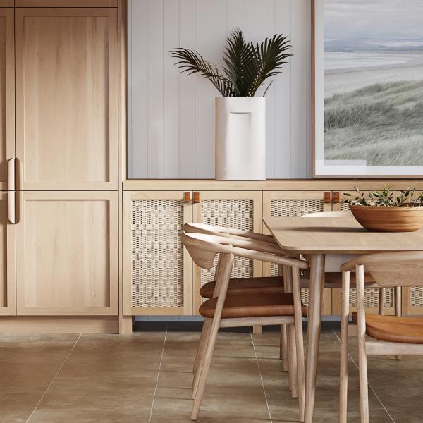 Armoire de cuisine moderne de luxe légère avec île