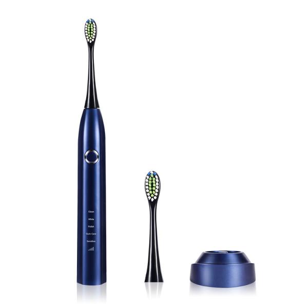 1200mAh Battery Charged Toothbrushes , Electric Toothbrush Blue Multifunctional ODM