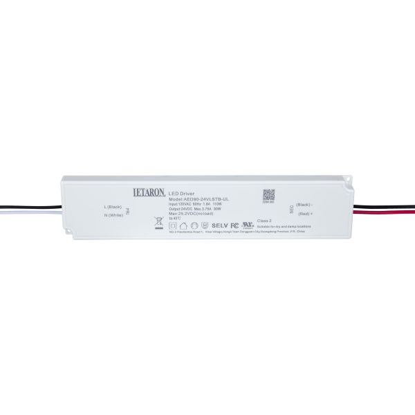Letaron Ultra Thin Switching Led Driver 90 Watt Led Driver For Cabinet Lighting
