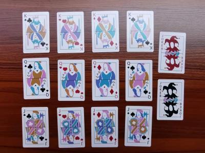 Eco feito sob encomenda 300gsm amigável C2S Art Paper Poker Cards 57x87mm