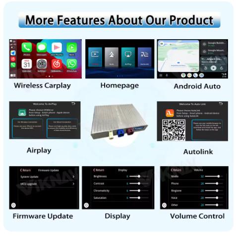 Lexus GS Carplay boîte d'interface pour le volant 2012-2020 Double Din