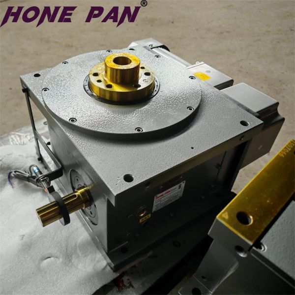 Heavy Duty Cam Indexing Mechanism Built In Worm Gear Reducer And Large Hollow Shaft
