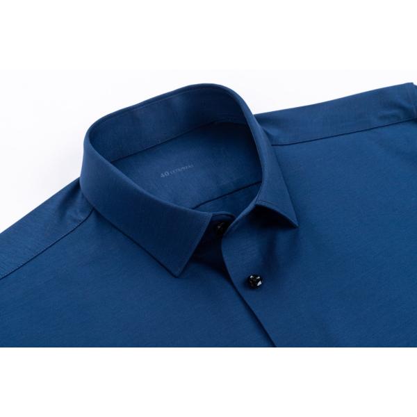 LCBZ Custom Embroidery Logo No Iron Business Mens Button Down Long Sleeve Cotton Белые неформальные рубашки