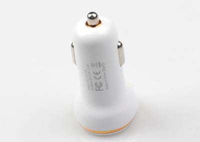 5V 3.1A Car Charger Adapter With Dual Port PC Material OEM Accepted Silver Blue Black