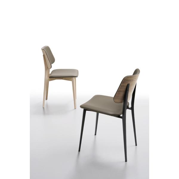 JOE S M CU Luxury Dining Chairs / Lacquered Metal Base Restaurant Dining Chairs
