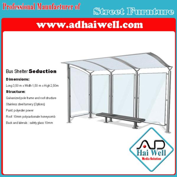 Outdoor Street Furniture Bus Stop Station