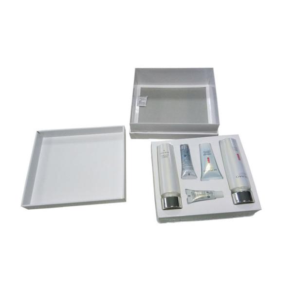 Cardboard Paper Gift Box 3 Layers / Plastic Tray For Cosmetic Packing