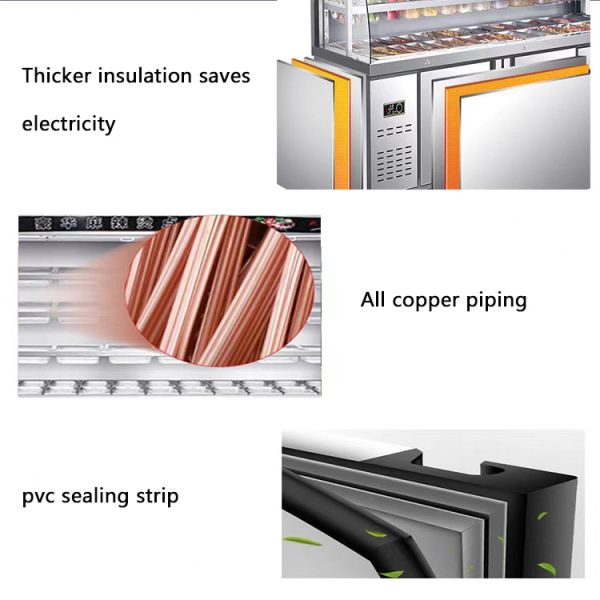 Hotpot Commercial Showcase Refrigerator Multi Deck Display Chiller